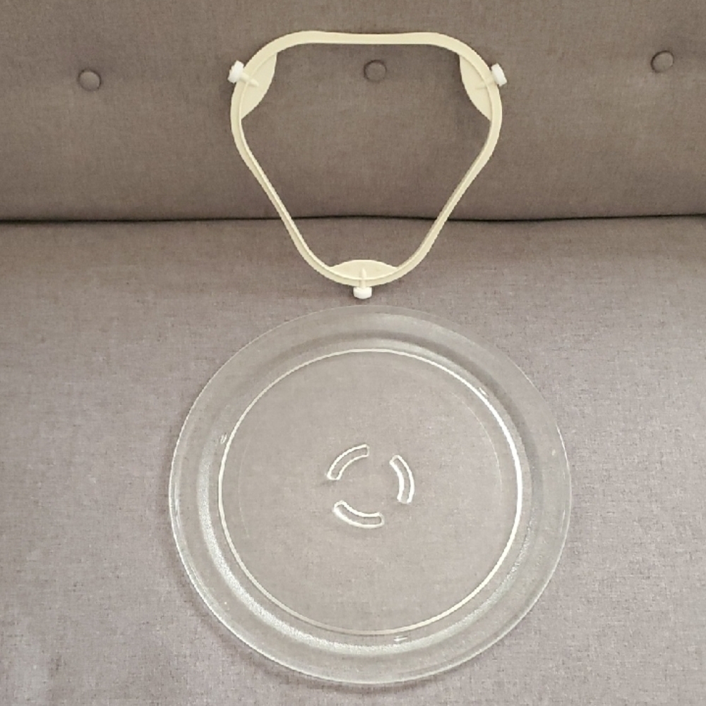 Glass Microwave Turntable Plate with Roller Guide Ring‎ Aka Support Ring